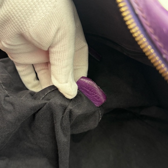 Givenchy Nightingale Leather Satchel Bag – Purple - Picture 10 of 10